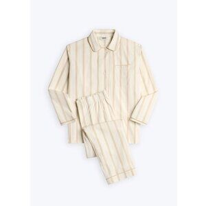 *NWT* Sleepy Jones Bishop Pajama Set in Sand & Cream Stripe - SZ M